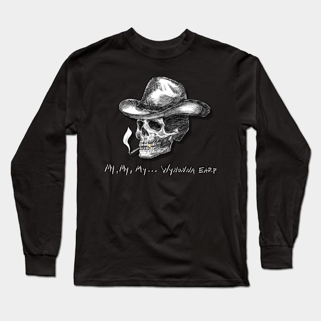 VampDoc Skull - My My My - Black Long Sleeve T-Shirt by PurgatoryArchaeologicalSurvey